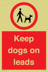 Keep dogs on leads